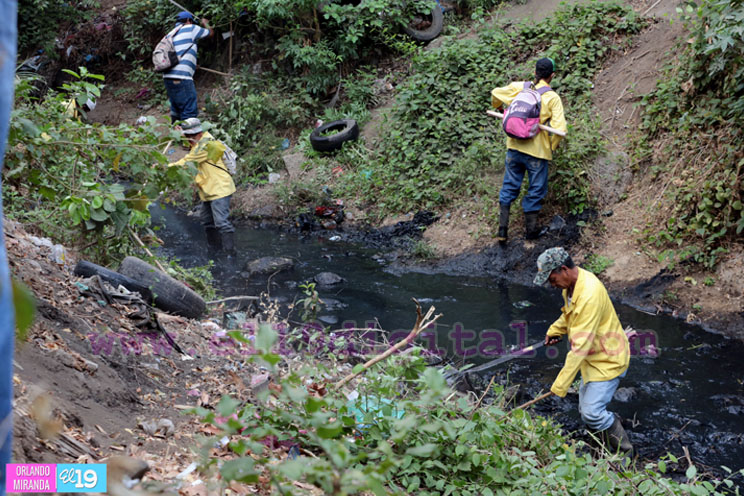 Ciudad Sandino volcado a la limpieza de su municipio